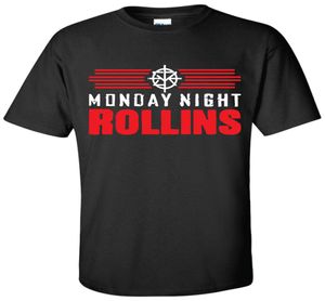 Mondaggio di lunedì Night Rollins Tshirt Wrestling Shirt Seth Sum