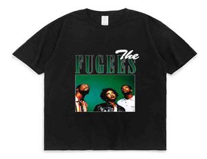 The Fugees Singer 90S Vintage Black Room Men Men Women College Tshirt Street Hip Hop Graphic Print Top Top Toes Man9252017