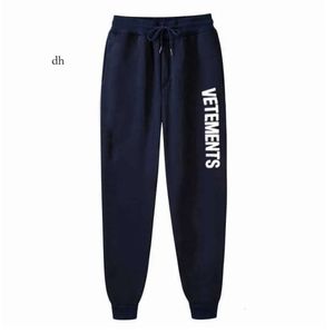 Pantaloni da uomo vetements stampa joggers pantaloni da salone tasche escursionisti escursionisti