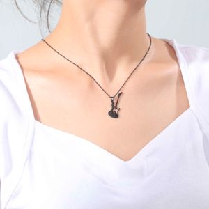 Collana in acciaio inossidabile per donne Music Note Strumento Penderant Ciondolo Gollo Giorri Placted Gioielli Regali romantici