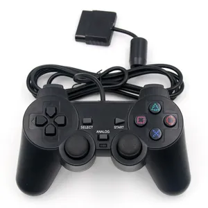 For PS2 Wired Game Controller Gamepad Double Vibration Clear Controller Gamepad Joypad for Sony Playstation PS2 Controle