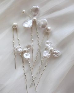 Acessórios de casamento Flor Floral Hair Pins Clips Silver Color Hairpins para noivas Damas de honra Pieces de cabeçote de cabeçotes 240521