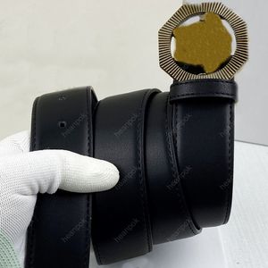 Fashion Designer Belts For Mens Genuine Leather Luxury Belt Women Width 38mm Waistband Bronze Head Buckle Cowskin Belt V Ceintura 278Y