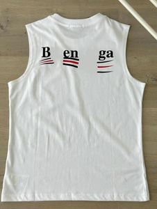 Kort ärm Vest Men sommarbokstav tryckt svart vit t -shirt sport tank topp tees mode kläder asiatisk storlek 4xl o nacke