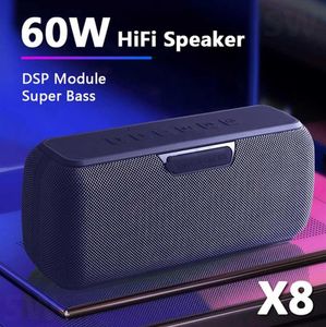 High power 60W Bluetooth speaker portable column wireless speaker waterproof subwoofer music center with voice assistant 6600mAH235786442