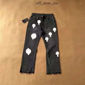 Chromess Pant Fashion New Winter Designer Mens Jeans Essentialsclothing Womens Long Pants 조거 데님 인쇄 의류 hop 팬츠 청바지 퍼플 크롬 헤르트 925