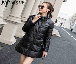Ayunsue High Quality Women Winter Sheepskin Coat Female 100 Real Natural Genuine Leather Coat Women Clothing 2020 LW3877 J2207273366530