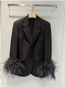 MIU костюм страуса -перья для индустрии индустрия женская юбка для женской дизайнерской одежды