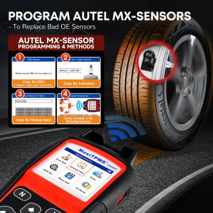 Autel MaxitPMS TS508WF CAR TPMS診断サービスツールのアクティブ化すべてのTPMSセンサープログラムMXセンサーPK TS508 TS501