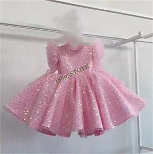 Mode bröllop födelsedagsfest klänning christams klänning för flicka 1-14 år flickor klänning glitter tutu vestidos barn kläder 240521