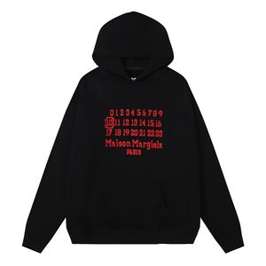 Margiela Hoodies Y2K Designer Mens MM6 Sortos de Luxo Capuz de Luxo Capuz High Street Hooded Pullover Hip Hop Sweater