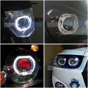 2,5 tum H7 H4 HID LED -linser strålkastare Projektor Square led ängel Devil Eyes Drl Mini H1 HID Lights Car Motorcykeltillbehör