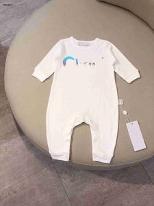 Najlepsze nowonarodzone kombinezony Wysokiej jakości czysty biały body dla niemowląt Rozmiar 66-100 komfort niemowląt kombinezon pełzający Nov05