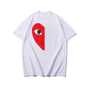 Рубашка красного сердца Мужчина Дизайнерская футболка