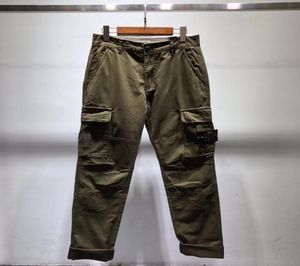 Roupas 19Ss Stone Ilha de inverno Mens calças casuais Pocket Pocket Long Trouser de alta qualidade Algodão de algodão Shorts ISL5124879