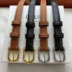 Belts Womens 1.8 Al Arch Needle Buckle Genuine Leather Belt Head Layer Cowhide Pants Designer For Women