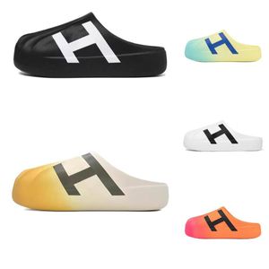 Originais Adifom Designer Sandals Slides Slides Slippers Pantoufle preto branco arco -íris house house mule feminino planic mass sliders moda moda clássica verão