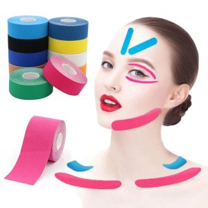 1/2roll v Shape Face Kinesiology Tape Beauty Levive Up Anti Ratrilhas Tape Faculdade Ferramentas de Liftel de Olhos Elastic para Mulheres Cuidados com a pele