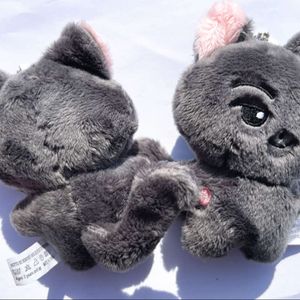 3pcs en nimalz presentes pretos gatos de pelúcia 10 cm Jay Plush Keychain Children