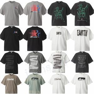 Camisetas de camisetas de designer de arquivamento distante Mulheres letra impressão de manga curta camisetas de streetwear