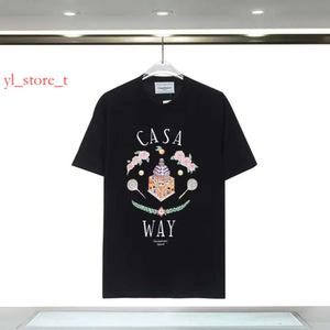 Mens Designer T Shirt Sweatshirt Women Luxury Tshirts For Top Casablanc Shirt Fashion Summer Pattern Classic Breathable Shirt For Man Woman T Shirt 4f 6d