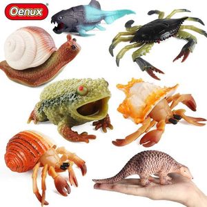 Yenilik Oyunları Oenux Squid Crab Ahtapot Frog Salyangozlar Kertenkele Hayvanları Model Aksiyon Figürleri Stres Anti -Rahatlama Oyuncak Çocukları Hediye Eğlenceli Baskı Azaltma Y240521