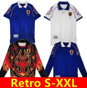 1998 Retro -Version Japan Soccer Trikots Zuhause Away #8 Nakata #11 Kazu #10 Nanami #9 Nakayama 98 99 Torhüter Fußball -Hemd -Uniformen Langarm