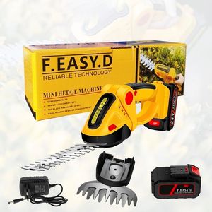 24V 2 In 1 Electric Hedge Trimmer 13000rpm Household Lawn Mower Garden Bush Scissors Grass Scissors Power Tool