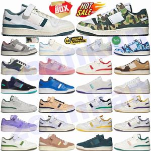 Buty Designer Sneakers 84 Treakers x Forums damskie męskie niska zielona rocznica 30. biała srebrna guma Pebble niebieska brązowa gałąź domowa gałąź czerwoną krem ​​czarny różowy unc