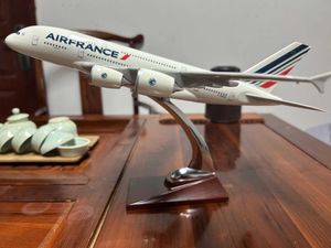 Самолетный мод 36 см. Air France Плана A380 1 160 Scale Model Model Model Модель литого самолета с шасси, используемым для украшения дома S245234