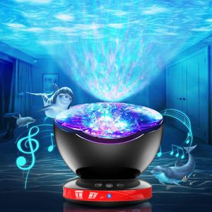 Ocean Wave Projector med 12 LED -lampor, 8 belysningslägen, fjärrkontroll, timer - lämplig för sovrum, barn, barn, julklappar