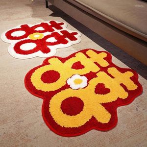 Carpets Wedding Floor Mat Word Carpet Home Room Decoration Red Bathroom Non-slip Absorbent Foot