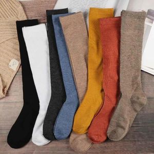 Frauen Socken elastische warme Feste Farbe Damen Baumwolle für Mädchenie