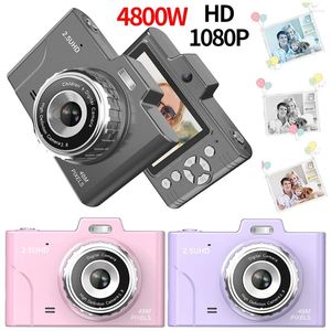 Цифровые камеры HD1080P 48MP CCD-камера с двойным линзам в кампусе 2,8-дюймовый дисплей Vlogging 8x Zoom для начинающих