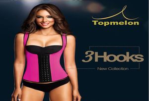 Плюс размер тренировок по талии Corset Sport Latex Vest Pail