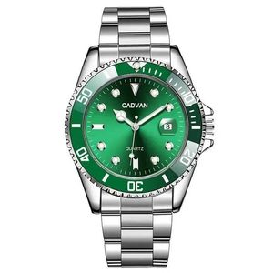 Zegarwne zegarek Watch Casual Watch Montre Homme Business Mens Quartz Watch Calendar Green Water Wok Ghost Sports Męs Watchl2304