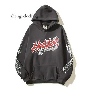 Hellstarr Spider Hoodie DesignerパーカーメンズプルオーバースターフラッシュLong Sleeve Street Hip-Hoodie Grey White Yoga Vintage Hoodios 4944