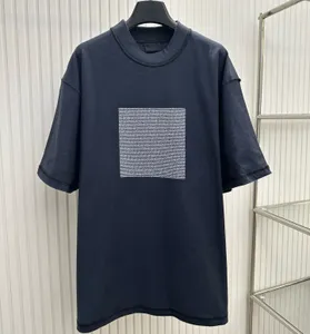 T-shirt da uomo più tea per tees t-shirt rotondi ricamato e stampato abbigliamento estivo in stile polare con dimensioni di cotone puro di strada: oversize XS-L X5D17