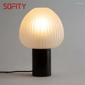 Lâmpadas de mesa Sofity Lâmpada moderna Design simples LED decorativo para a cabeceira da cabeceira em casa Luz da mesa de cogumelos