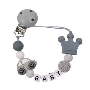 Pacifier Holders Clips# Personalized Name Baby Nipple Clip Car Nipple Chain Frame Baby Teeth Chewing Toy Dummy Clip d240521