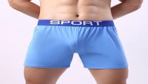 Külot moda yaz uzun erkekler boksörler yüksek bel sporu erkek iç çamaşırı boksör şort bacak seksi erkek külot cueca4702891