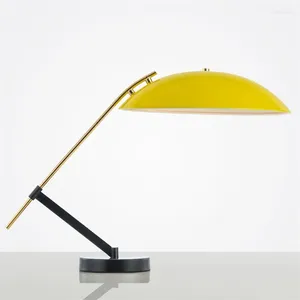 Table Lamps SAROK Modern Night Lamp Yellow Simple Nordic Design LED Art Deco Light Home For Foyer El Office Bedroom Study