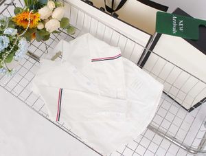Top baby Shirt Long sleeved lapel boys coat Size 110-160 CM boy dress shirt kids designer clothes Child Blouses Dec05