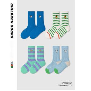 MILANCEL 4 pary dużo Spring Kids Socks Cartoon Girls Cotton Sock Boys Socks 240521
