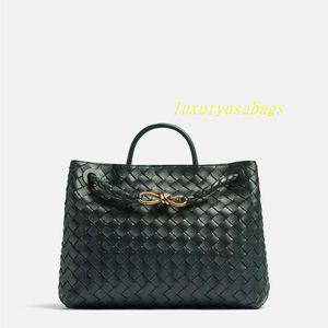 Andiamo Designer Bag Bag único Bolsa de ombro Mulheres Bolsa Crossbody BOTEGAVENETA 2024 Médio Terceira bolsa de escritório de escritório