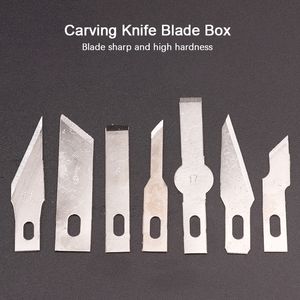 Metall Scalpel Knife Blades Icke-halkskärare Gravering av hantverk Knivar Blad för mobiltelefon Laptop PCB Reparationshandverktyg