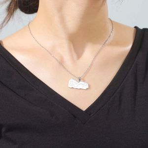 Yemen Map Pendant Necklace For Women Men Gold Color Country Geography Stainless Steel Necklaces Jewelry Gift Wholesale