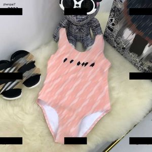 Top baby Bikini Letter printing girls swimwear Open back design One-piece New arrival Kid beach supplies Size 80-150 cm #Multiple product