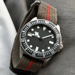 M factory high-quality watch titanium matte case black dial ceramic bezel automatic mechanical movement 42MM