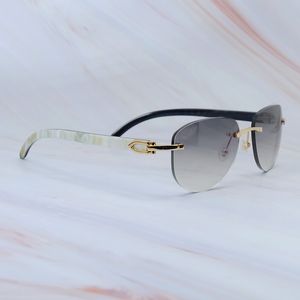 Genuine Buffalo Horn Sunglasses Real Buffs Vintage Stylis Sun Glasses Luxury Carter Shades Eyewear White Marble Buffs Glasses Gafas De Sol Hombre